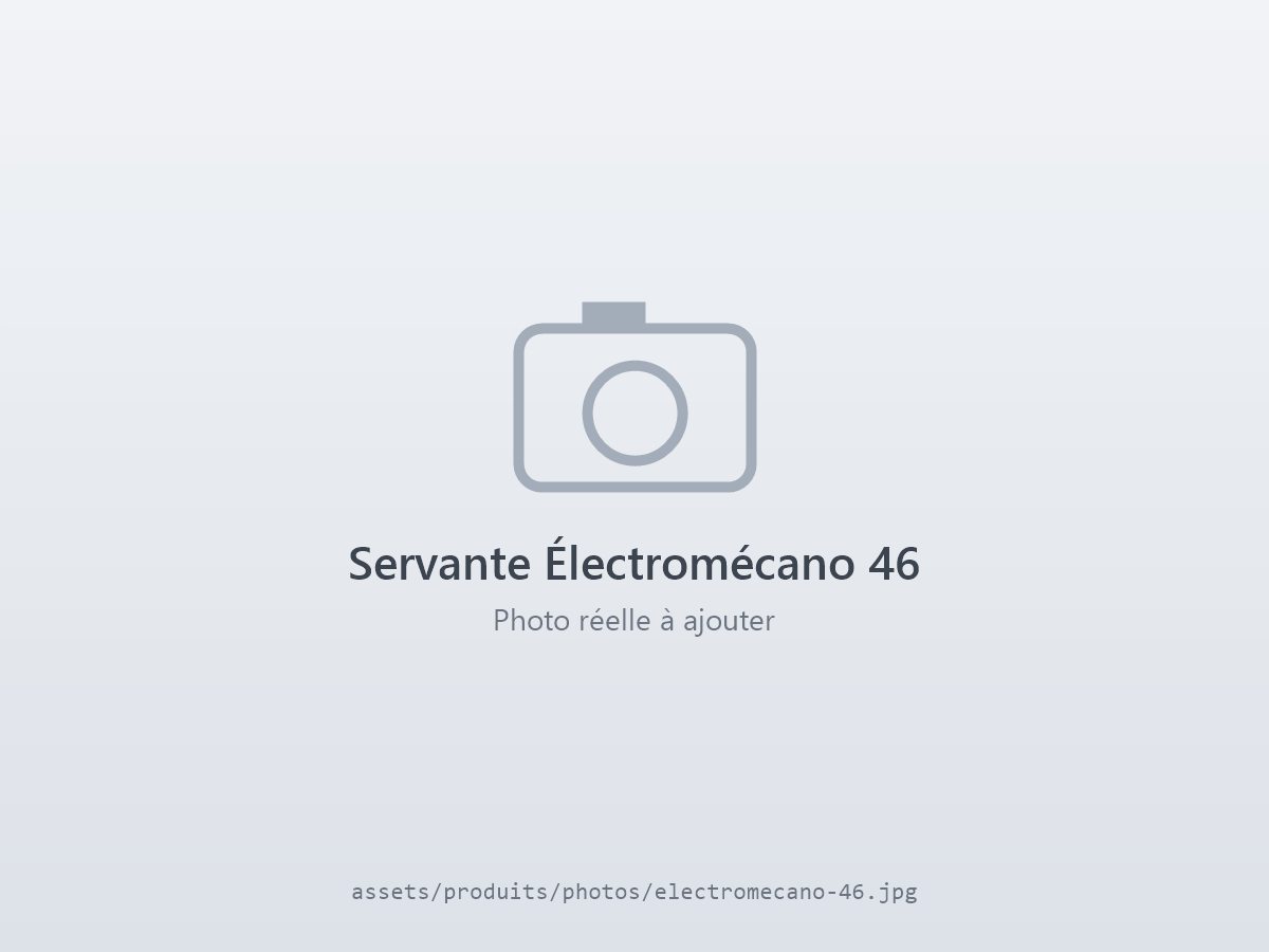 Servante Électromécano 46 avec plateau porte-documents